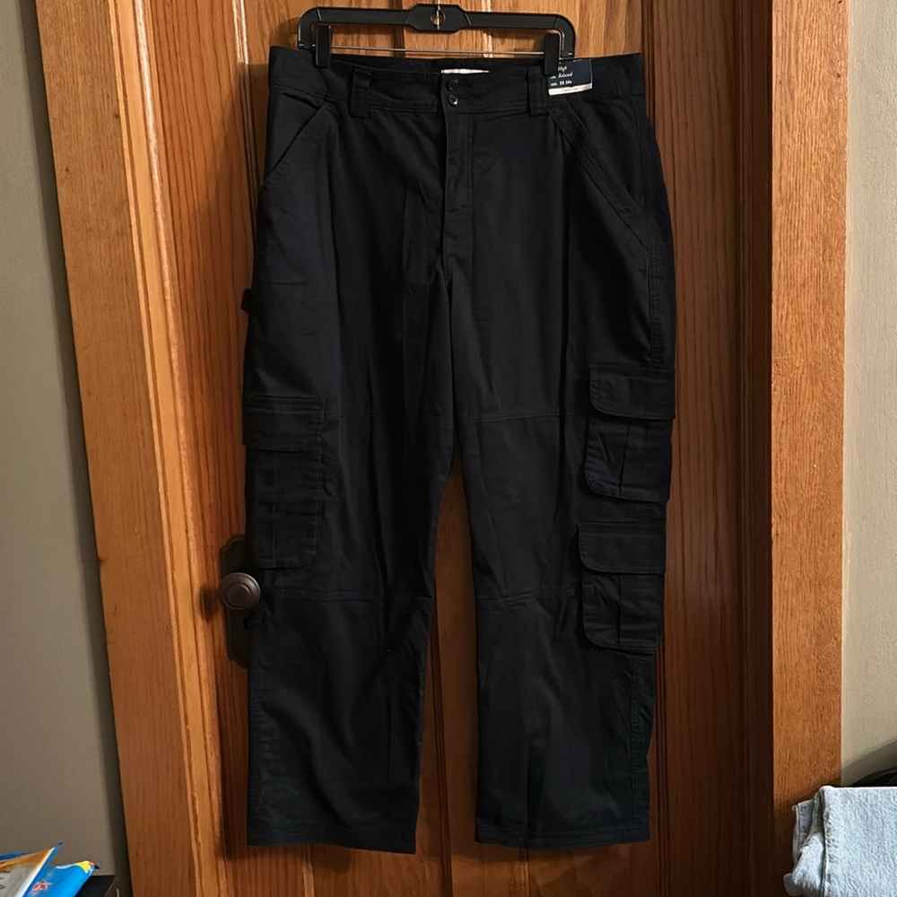 Abercrombie & Fitch Black Wide Leg Jeans